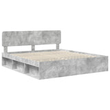 Bed Frame with Headboard Concerte 180 x 200 cm Solid Pine Wood 3412045