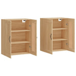 Wall Mounted Cabinets 2 pcs Sonoma Oak Engineered Wood 3198012