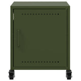 Bedside Cabinet Olive Green 36x39x43.5 cm Steel 846622