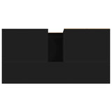 Bathroom Cabinet Black 65x33x60 cm Engineered Wood 831605