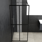 Walk-in Shower Screen Clear Tempered Glass 118x190 cm 145682