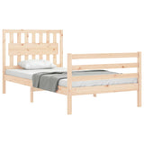 Bed Frame without Mattress 100x200 cm Solid Wood 3194301