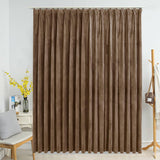 Blackout Curtain with Hooks Velvet Beige 290x245 cm 134511