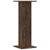Speaker Stands 2 pcs Brown Oak 30x30x80 cm Engineered Wood 852669