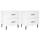 Bedside Cabinets 2 pcs White 40x35x47.5 cm Engineered Wood 827341