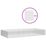 Free Range Animal Enclosure 24-Panel 54x60 cm Galvanised Iron 3321345