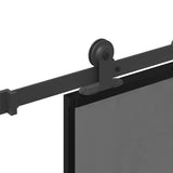 Sliding Door with Hardware Set 76x205 cm Tempered Glass&Aluminium 3333022