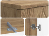 3 Piece Bathroom Cabinet Set DELFT Artisan Oak Engineered Wood 3417467