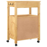 Kitchen Trolley MONZA 60x40x88.5 cm Solid Wood Pine 376097