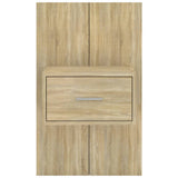 Wall-mounted Bedside Cabinets 2 pcs Sonoma Oak 810978