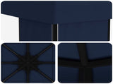 Gazebo 4 x 3 m Blue Polyester and Steel 190 gsm 900379