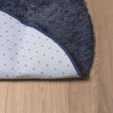 Shaggy Rug High Pile NAVARRA Navy 240x240 cm Polyester 4102931