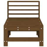 Garden Middle Sofa Honey Brown Solid Wood Pine 825614