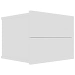 Bedside Cabinets 2 pcs White 40x30x30 cm Engineered Wood 801054