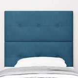 Headboard Wall-mounted with Headboard Dark blue 90 cm Velvet 3337806