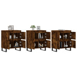 Sideboards 3 pcs Smoked Oak Engineered Wood 3190210