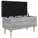 Storage Bench Grey Sonoma 82x42x46 cm Engineered Wood 835080