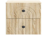 Wall-Mounted Bedside Cabinet 2 pcs Sonoma Oak 33 x 34.5 x 40 cm 898130