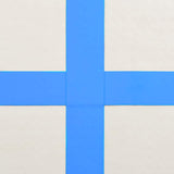Inflatable Gymnastics Mat with Pump 400x100x20 cm PVC Blue 92680