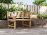 Garden Bench 149.5x60x90 cm Solid Teak Wood 364409