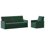 Sofa Set 2 pcs Dark Green Velvet 3433218