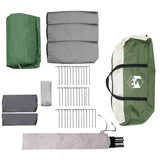 Family Tent 12-Person Green and White 760 x 645 x 230 cm 42004059