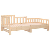 Pull-out Day Bed without Mattress 2x cm Solid Wood Pine 820741
