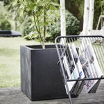 ZNTS Capi Planter Urban Smooth Square 30x30x30 cm Black KBL902 424341