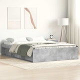 Bed Frame without Mattress Concrete Grey 120x200 cm 3203855