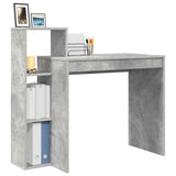 Desk with Shelf Concrete Grey 100 x 40 x 90 cm Engineered Wood 869317