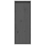 Wall Cabinet Grey 30x30x80 cm Solid Wood Pine 813499