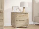Bedside Table Sonoma Oak 30.5 x 30 x 43 cm Engineered Wood 888801