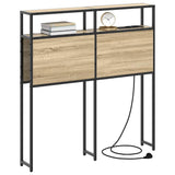 Storage Headboard with Shelf Sonoma oak 80 cm Engineered wood 859726