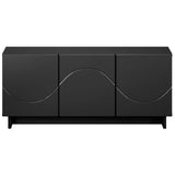 TV Stand 90 x 34.5 x 40 cm Black Engineered Wood 8011568