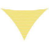 Sun Shade Sail Yellow and White 5 x 5 x 6 m 42031173