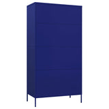 Wardrobe Navy Blue 90x50x180 cm Steel 336244