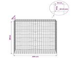 Gabion with 3.5 mm Wire and 10x10 cm Mesh 200x100x200 cm 3463438