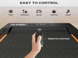 2.5HP Walking Pad, 1-6km/h Folding Treadmill with Remote Control and LED Display for Home Gym T3398P349175