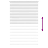 Zebra Blind White 140x230 cm Fabric Width 135.9 cm Polyester 4014815