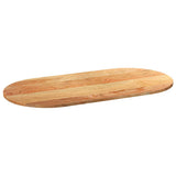 Table Top Light Brown 120x60x2 cm Solid Wood Oak Oval 4009071