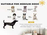 Eight-Panel Dog Playpen with Door, for Large Dogs, Indoors, Outdoors, 80cm Tall, Black T3398P349750