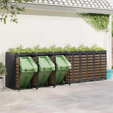 Wheelie Bin Storage for 6 Bins Anthracite 408 x 77.5 x 121.5 cm 3394777