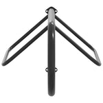 ZNTS Saddle Rack Wall Mounted Black Iron 172428