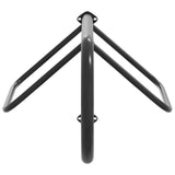 ZNTS Saddle Rack Wall Mounted Black Iron 172428