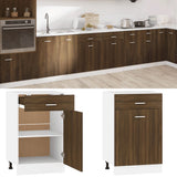 Drawer Bottom Cabinet Lyon Brown Oak 50x46x81.5 cm Engineered Wood 815575