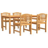 Garden Dining Set Teak Brown Solid Teak Wood Large Stackable 3157933