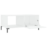 ZNTS Coffee Table High Gloss White 90x50x40 cm Engineered Wood 829214