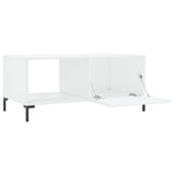 ZNTS Coffee Table High Gloss White 90x50x40 cm Engineered Wood 829214