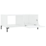 Coffee Table High Gloss White 90x50x40 cm Engineered Wood 829214