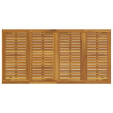 Garden Dining Set 5 pcs Black Solid Acacia Wood 3284401